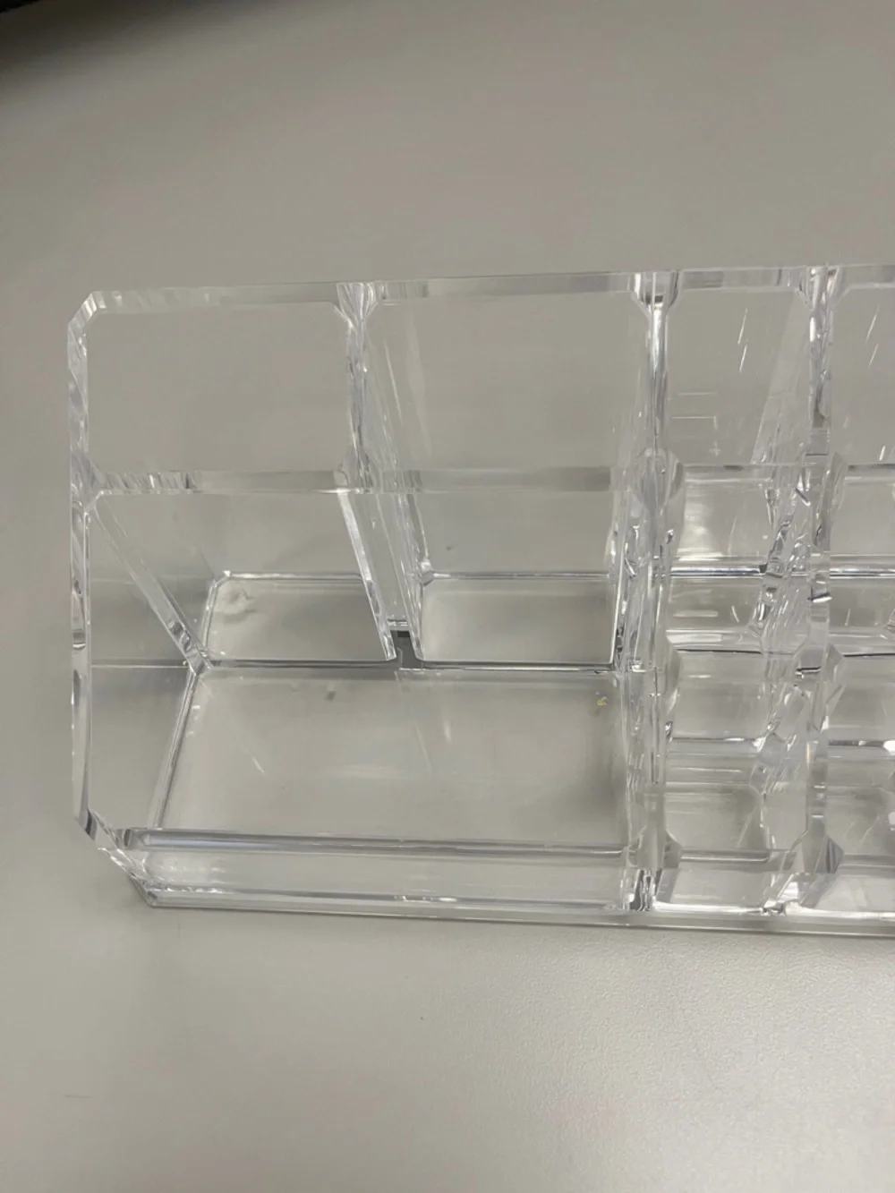 The Container Store Clear Acrylic Makeup & Desk Organizer - Transparent
